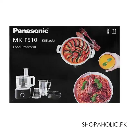 panasonic food processor 9 in 1, 800w, k black, mk f510ktz image3