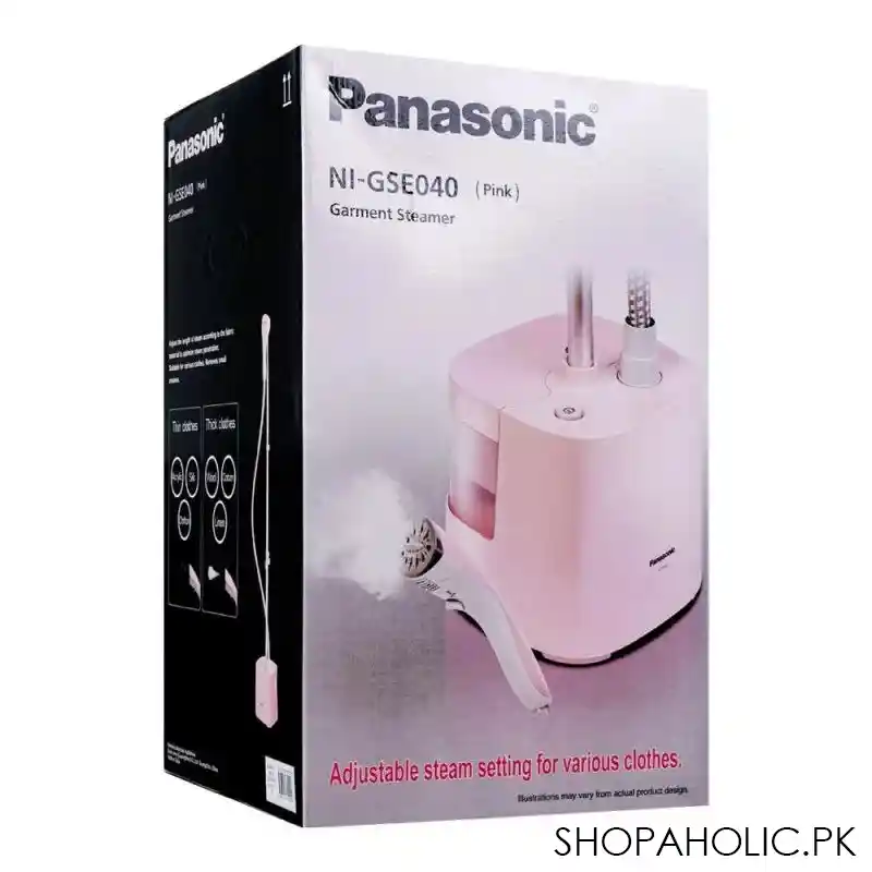 panasonic garment steamer, pink, ni gse040 image2