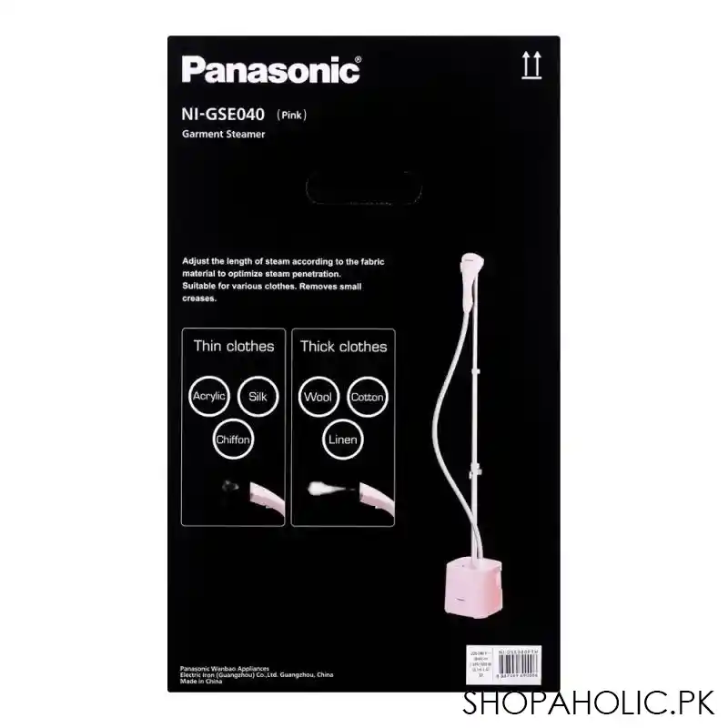 panasonic garment steamer, pink, ni gse040 image3