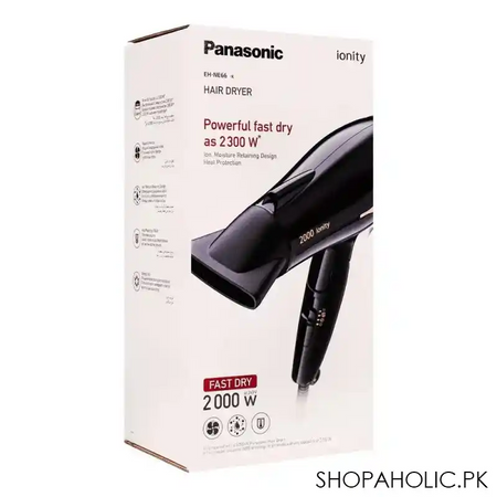 panasonic ionity hair dryer, 2000w, eh ne66 k image2