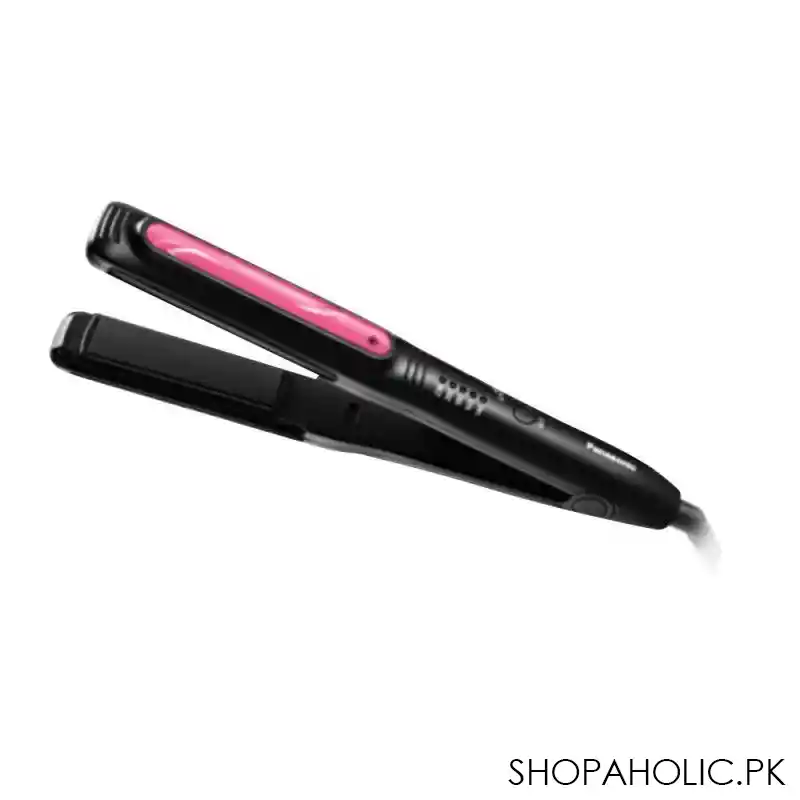 panasonic multi styling hair straightener, fast straightening & long lasting curls, eh hv52 k615 main image