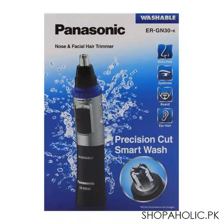panasonic nose & facial hair trimmer er gn30 k image2