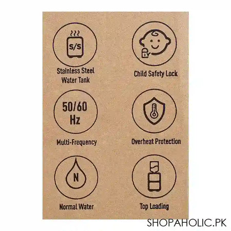 Panasonic Water Dispenser, Stainless Steel Hot Water Tank, Hot, Normal And Cold Water, SDM-WD-3128TG - Image 4