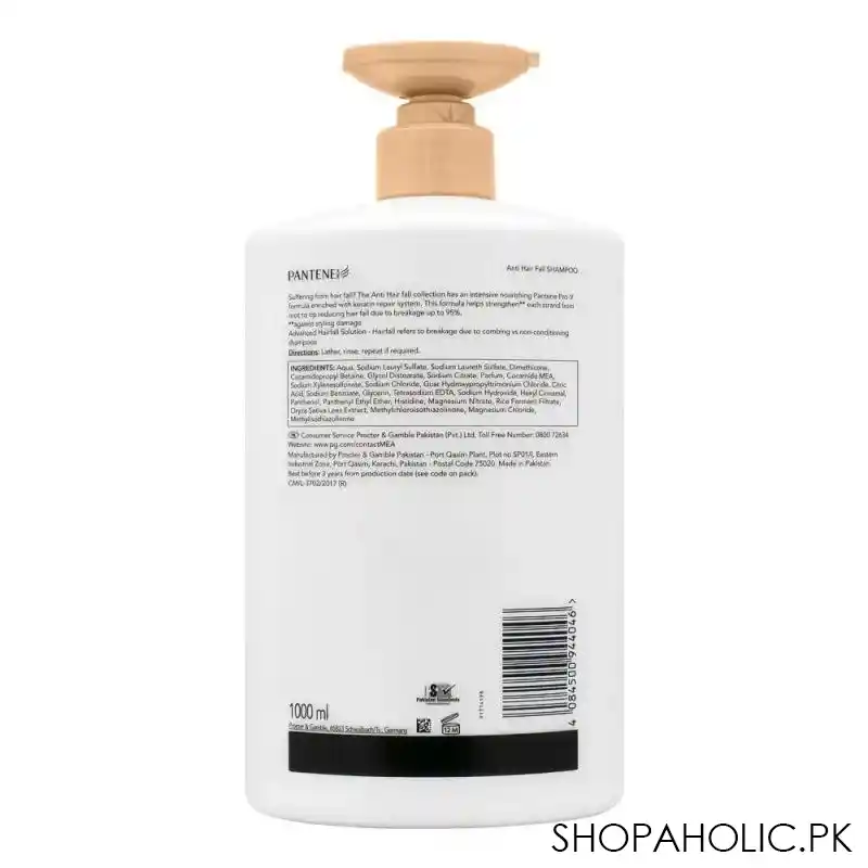 pantene pro v advanced hairfall solution anti hairfall shampoo, 1000ml image2