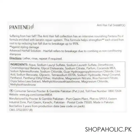 pantene pro v advanced hairfall solution anti hairfall shampoo, 1000ml image3