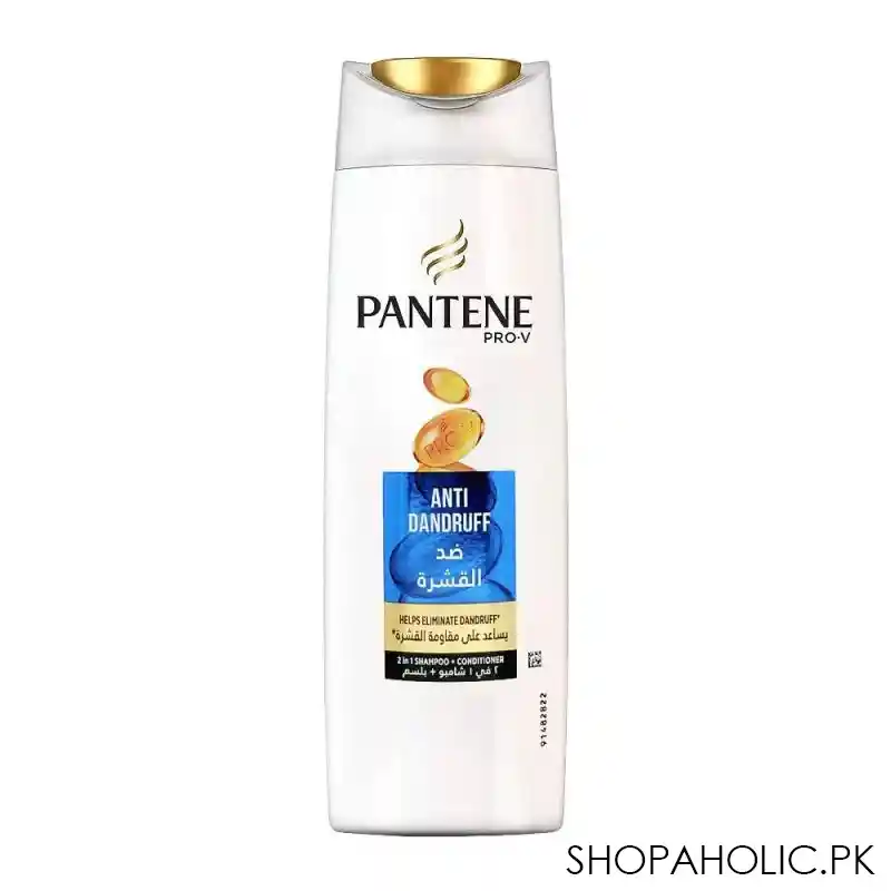 pantene pro v anti dandruff 2 in 1 shampoo + conditioner, 400ml main image