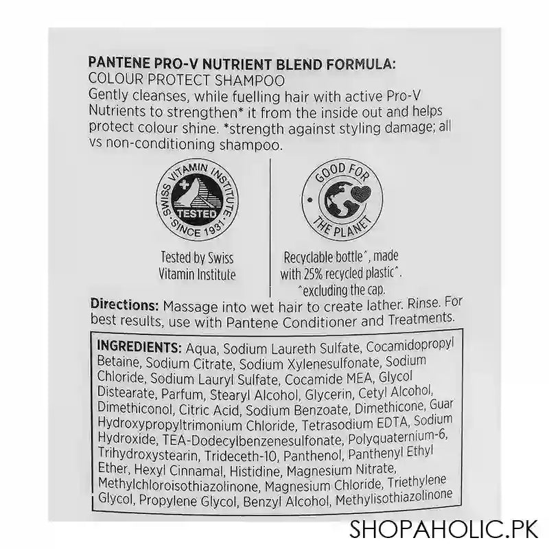 Pantene Pro-V Color Protect Shampoo, For Colored Hair, 700ml - Image 3