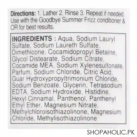 pantene pro v goodbye summer frizz shampoo, 360ml image3