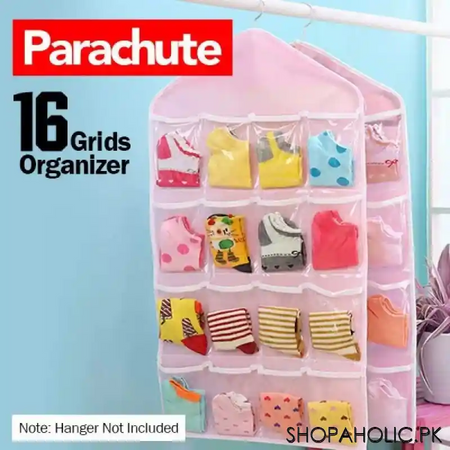 parachute 16 pockets multilayer wardrobe hanging organizer main image