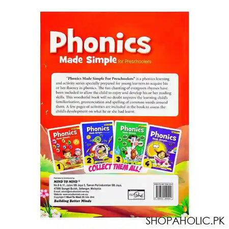 Paramount Phonics Made Simple, Book For Preschoolers, Book 1 - Image 2