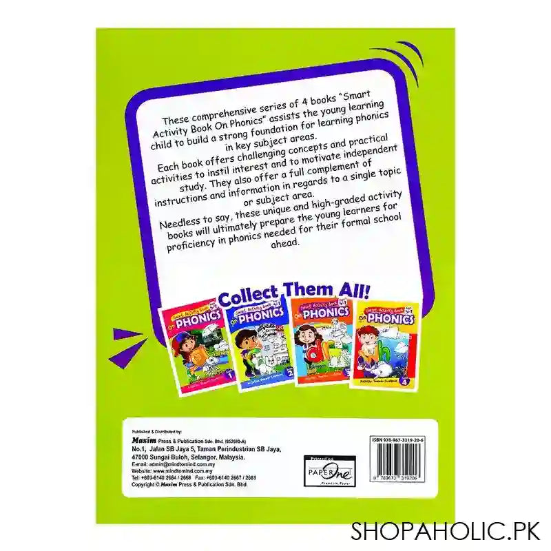 Paramount Smart Activity Book On Phonics, For 5 To 7 Year Kids, Book 1 - Image 2
