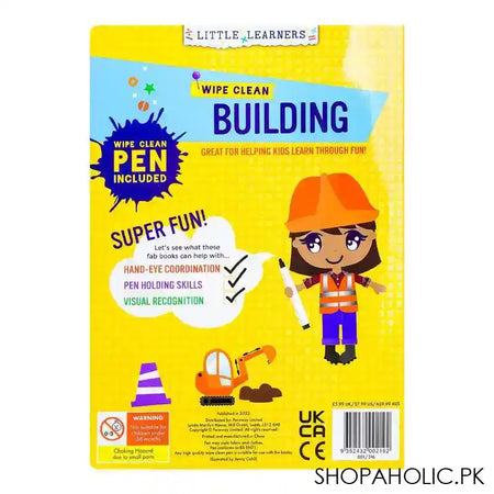 Paramount Wipe Clean Building, Book For Kids, Pen Included - Image 2