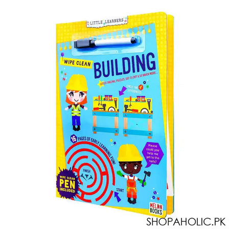 Paramount Wipe Clean Building, Book For Kids, Pen Included - Main Image