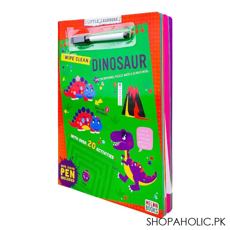 Paramount Wipe Clean Dinosaur, Book For Kids, Pen Included - Main Image