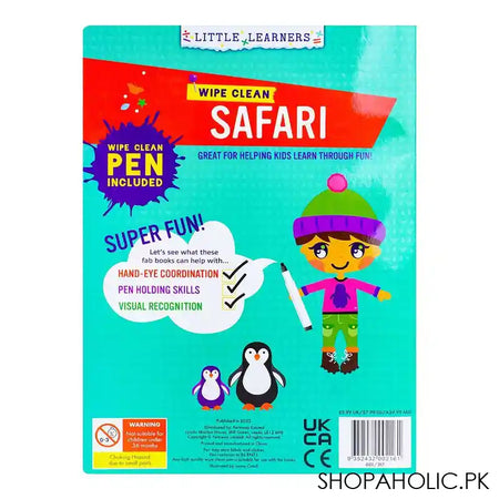Paramount Wipe Clean Safari, Book For Kids, Pen Included - Image 2