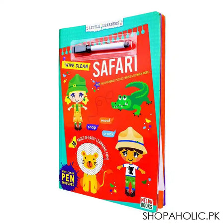 Paramount Wipe Clean Safari, Book For Kids, Pen Included - Main Image