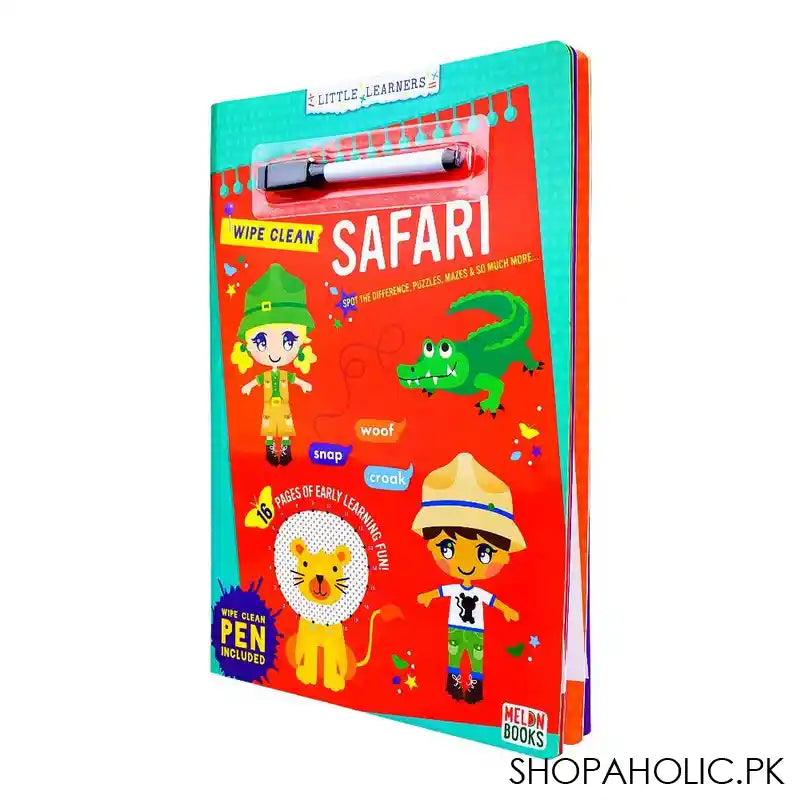 Paramount Wipe Clean Safari, Book For Kids, Pen Included - Main Image
