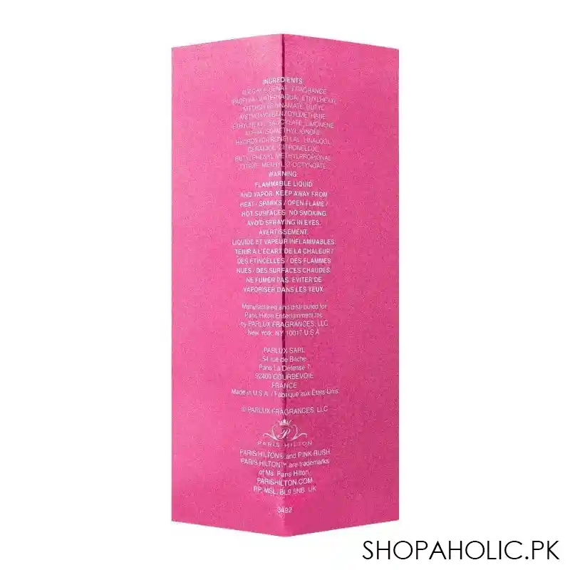 paris hilton pink rush eau de parfum, fragrance for women, 100ml image2