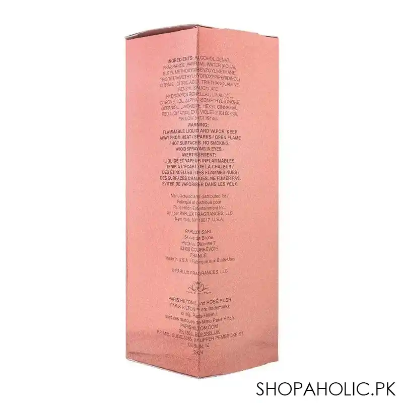 paris hilton rose rush woman eau de parfum, for women, 100ml image2
