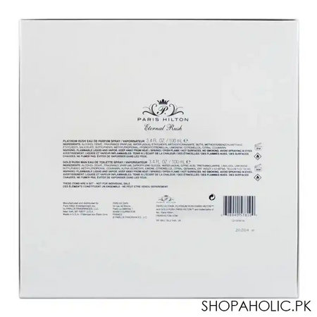 paris hilton wedding collection set, for men & women, eau de parfum 100ml + eau de toilette 100ml image3