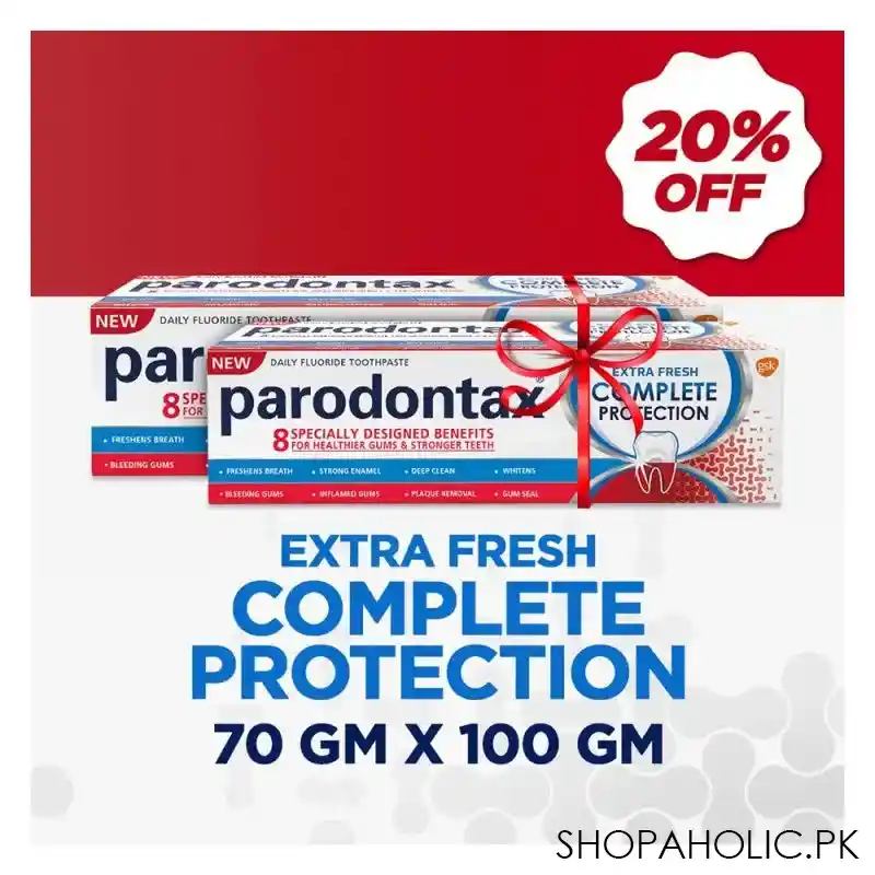 parodontax extra fresh complete protection toothpaste 100g + 70g saver pack main image
