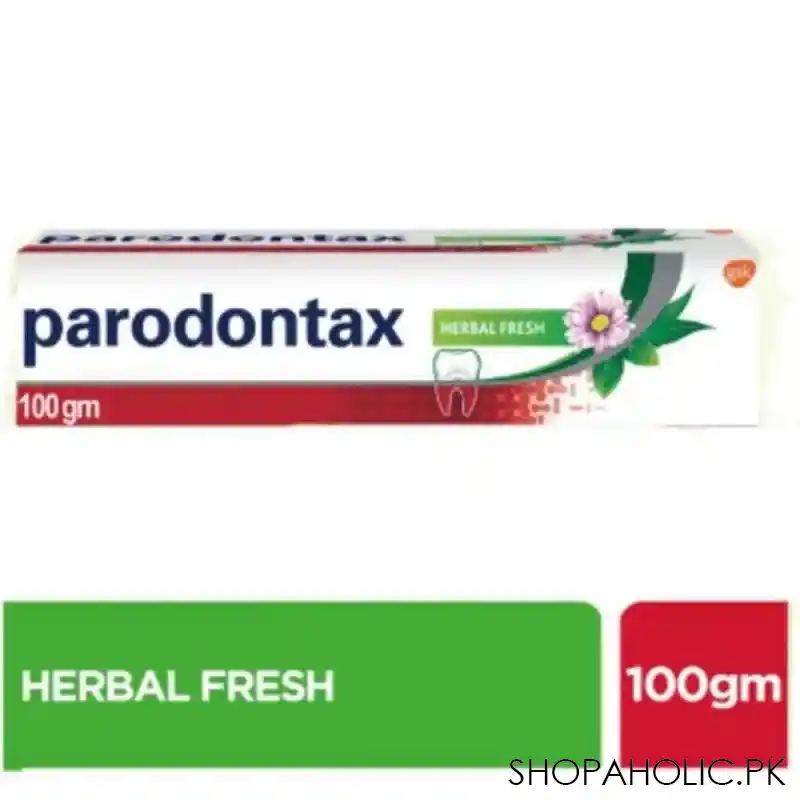 parodontax herbal fresh ginger, mint & eucalyptus toothpaste, 100g main image