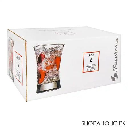 Pasabahce Azur Tumbler Set, Water Glass, 6-Pack, 420013 - Image 2