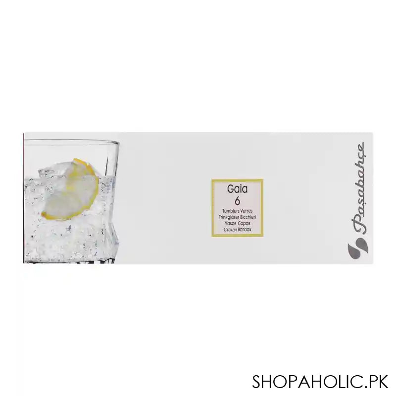 Pasabahce Gaia Tumbler Glass Set, 6 Pieces, 420164 - Image 2