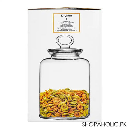 Pasabahce Glass Kitchen Jar With Lids, Glass Storage Containers, 10.25 Inches, 98677 - Image 2