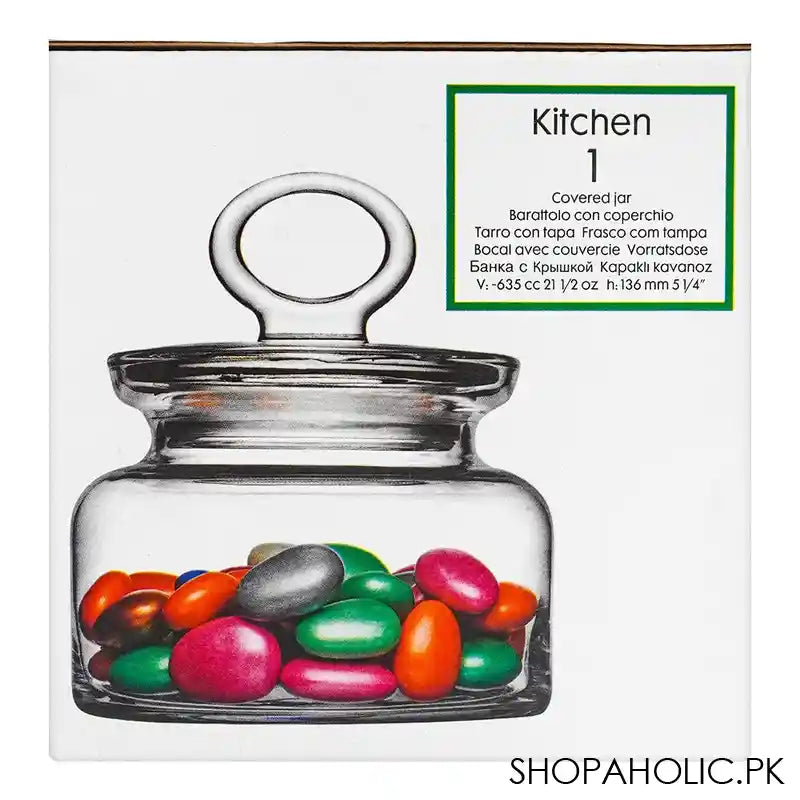Pasabahce Glass Kitchen Jar With Lids, Glass Storage Containers, 5.25 Inches, 98863 - Image 2