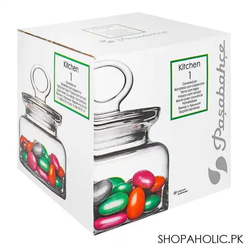 Pasabahce Glass Kitchen Jar With Lids, Glass Storage Containers, 5.25 Inches, 98863 - Image 3