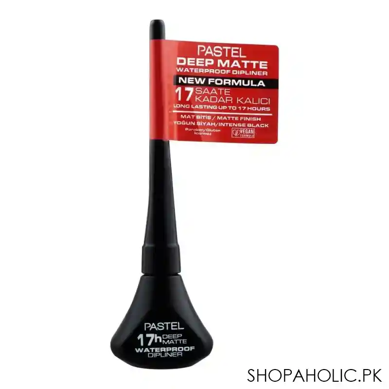 pastel 17 hours deep matte waterproof dip eye liner, black, 4.5ml image2