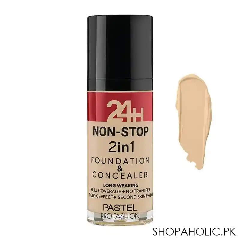 pastel 24h non stop foundation & concealer, 604 main image