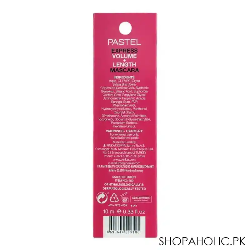 pastel express volume + length mascara image3