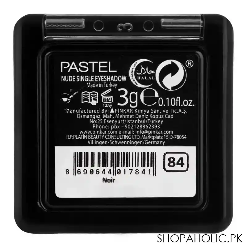 pastel nude single eyeshadow, 84 noir image3