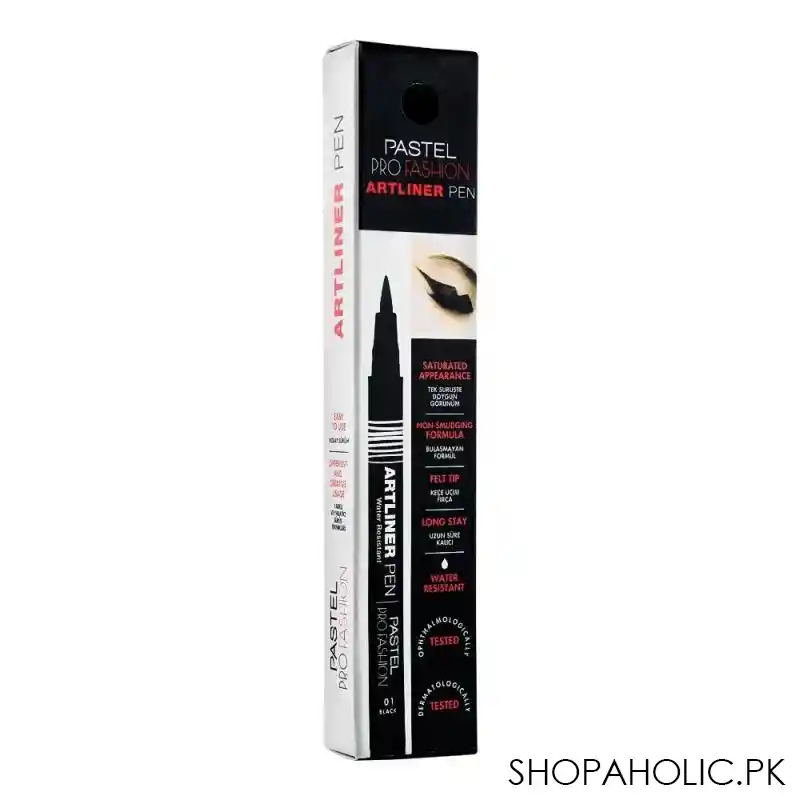 pastel pro fashion art liner pen, long stay, 01 black image2