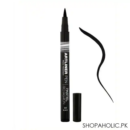 pastel pro fashion art liner pen, long stay, 01 black main image