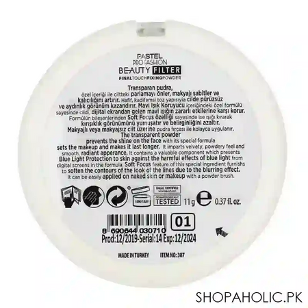 pastel pro fashion beauty filter final touch fixing powder, 01 image3