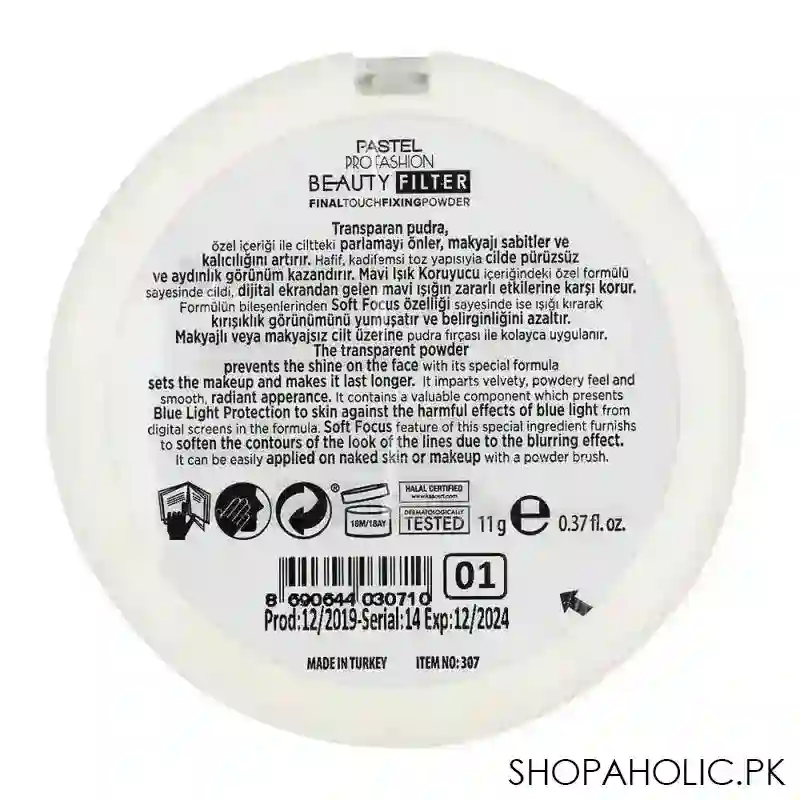 pastel pro fashion beauty filter final touch fixing powder, 01 image3