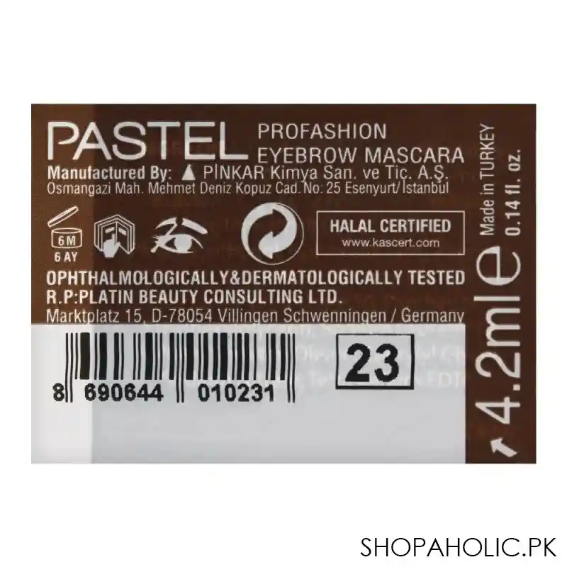 pastel pro fashion eyebrow mascara, 23 image3