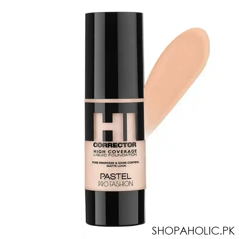 pastel pro fashion hi corrector high coverage liquid foundation, 400 main image