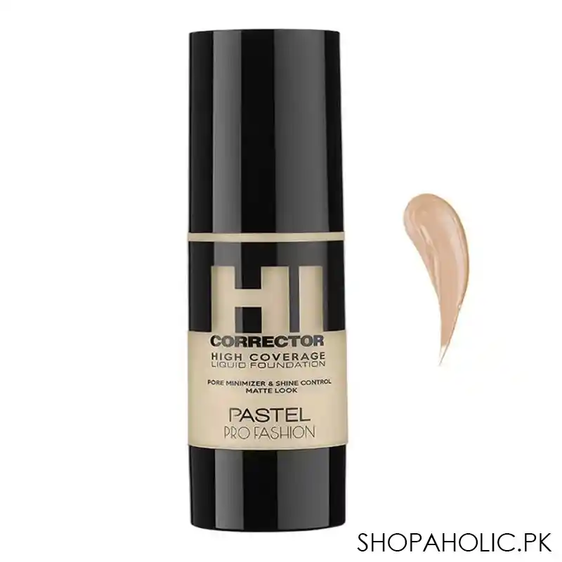 pastel pro fashion hi corrector high coverage liquid foundation, 401 main image