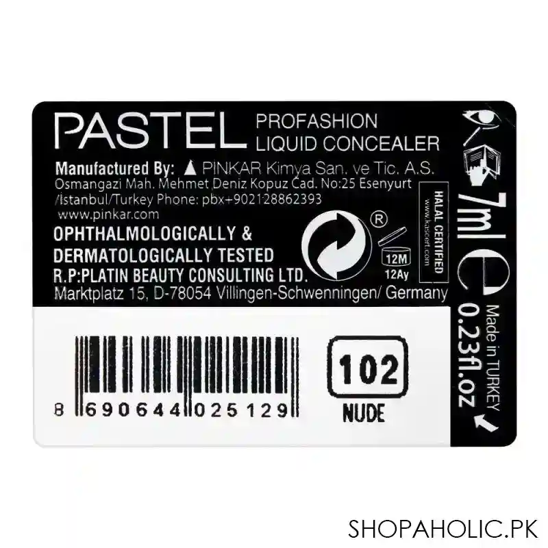 pastel pro fashion liquid concealer, 102 nude image4