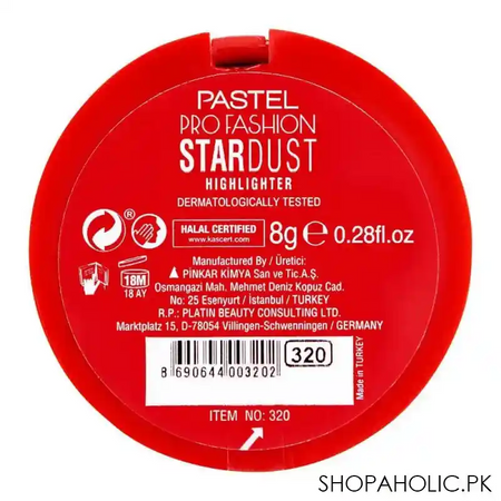 pastel pro fashion stardust highlighter, 320 image3