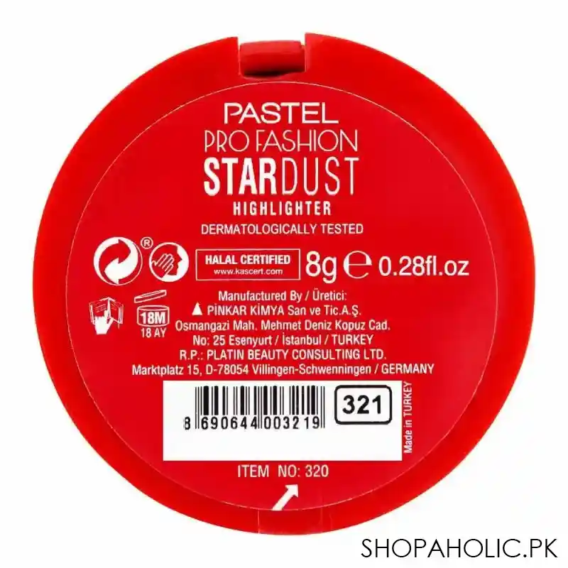 pastel pro fashion stardust highlighter, 321 image3