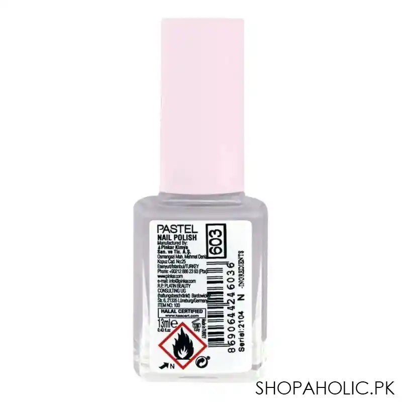 pastel pure nail polish, 603, 13ml image2
