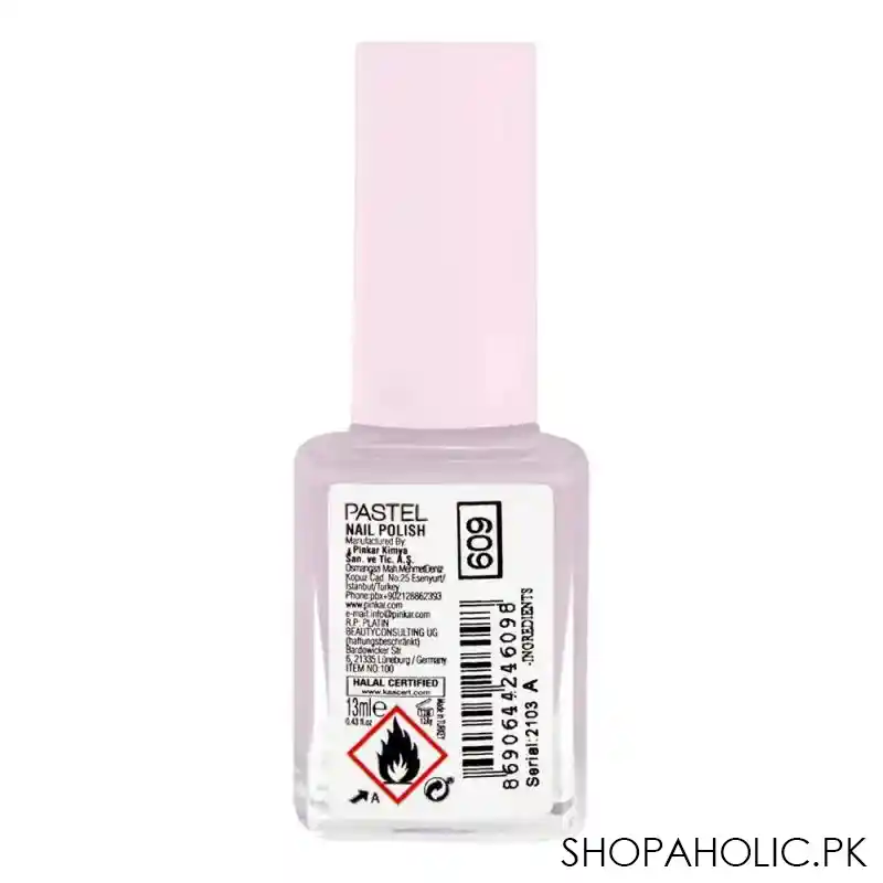 pastel pure nail polish, 609, 13ml image2