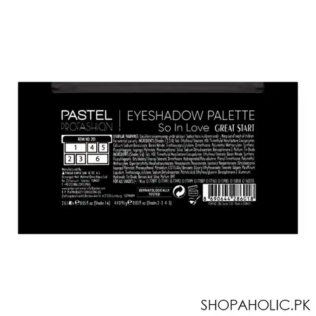 pastel so in love eyeshadow palette, 201 great start image3