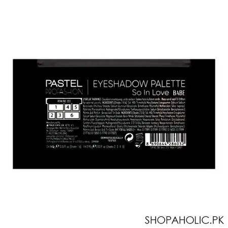 pastel so in love eyeshadow palette, 203 babe image3