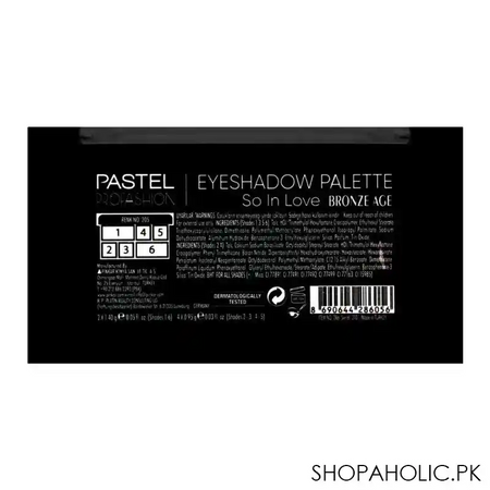 pastel so in love eyeshadow palette, 205 bronze age image3